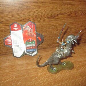 Heroscape Grimnak the Dinosaur and Rider Figure / Miniature with Card